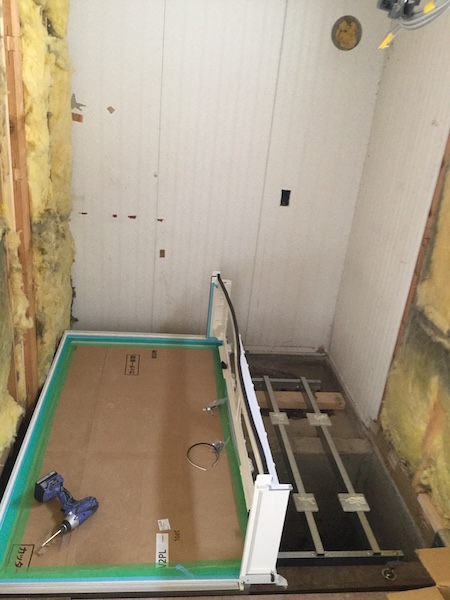 小樽市T様邸浴室リフォーム施工中1
