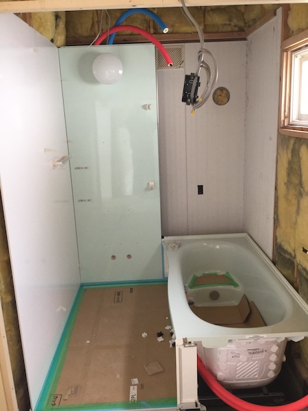 小樽市T様邸浴室リフォーム施工中2